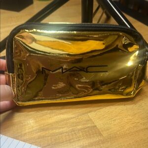 MAC Shiny Gold Cosmetic Bag